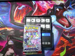 VERY HEAVY! GOD PACKUU SIRUU 22.23g Prismatic Evolutions Pokemon Booster - Image 1
