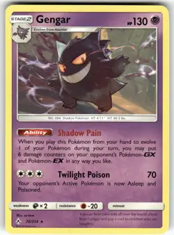 Gengar SM - Unbroken Bonds Rare Pokemon Near Mint or Better - Image 1
