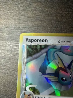 Vaporeon (Delta) 18/113 Holo Ex Delta Species Pokemon TCG LP/NM - Image 4
