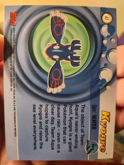 Topps Pokemon Advanced #43 Kyogre - Image 2