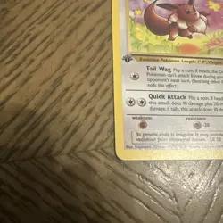 Pokemon 1st EDITION Eevee #51/64 Common - 1999 Jungle Set - LP - Image 2