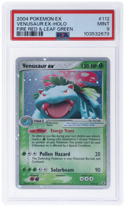 2004 Pokemon Ex Fire Red Leaf Green Venusaur Ex Holo #112 PSA 9 - Image 1