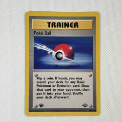 Pokemon Poke Ball 64/64 - LP - 1999 1st Edition Jungle - Common - Image 1