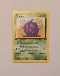 Pokemon TCG Venonat Base Jungle Set 63/64 1st Edition - Image 1