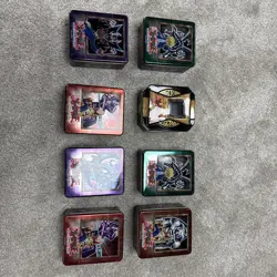 Yu-Gi-Oh! Collectible Tins Lot (8 EMPTY Tins) Display/Storage - Image 1
