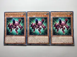 3 x Beta the Electromagnet Warrior MZMU-EN081 Rare 1st Edition YuGiOh Playset NM - Image 1