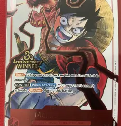 One Piece Card Game 3rd Anniversary Winner Pack Sealed Monkey.D.Luffy ST01-012 - Image 4