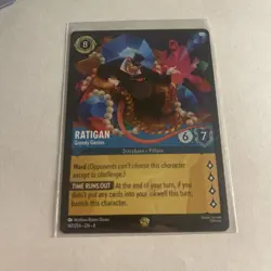 Ratigan Greedy Genius 167 / 204 Legandary Reign of Jafar Regular Disney Lorcana - Image 2