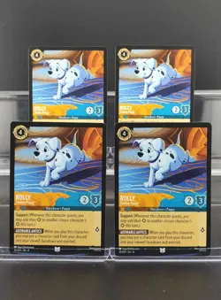 Disney Lorcana Rolly - Chubby Puppy 26/204 Reign of Jafar Uncommon 4 Cards - Image 1