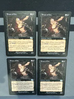 Priest Of Gix X4 Urzas Saga Mtg Lot Medium Play - Image 1