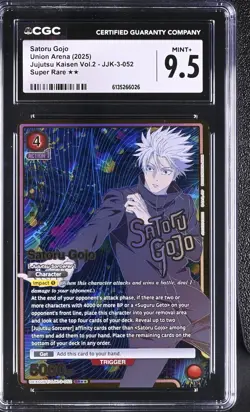 UNION ARENA GRADED Satoru Gojo JJK-3-052 SR 2 STARS 9.5 CGC ENG - Image 1
