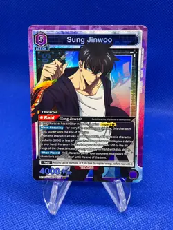Union Arena UE17BT: SOLO LEVELING Sung Jinwoo UE17BT/SLG-1-021 Super Rare SR - Image 1