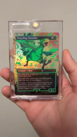 Traveling Chocobo (Borderless) (Neon Ink Green) Final Fantasy Foil - Image 2