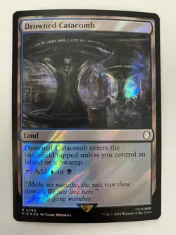 Drowned Catacomb (0790) *SURGE FOIL* Fallout MTG NM/MT Combined Shipping - Image 1