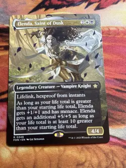 MTG Elenda, Saint of Dusk (Borderless) [Foundations] Near Mint​ - Image 2