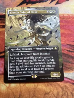 MTG Elenda, Saint of Dusk (Borderless) [Foundations] Near Mint​ - Image 4