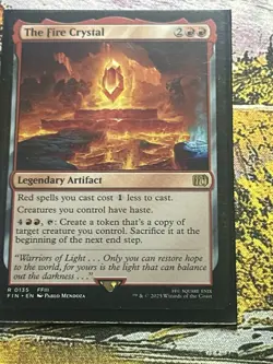 The Fire Crystal Final Fantasy MTG - Image 1