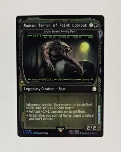 Ruzka, Terror of Point lookout Showcase Foil Fallout Magic The Gathering MTG PIP - Image 1