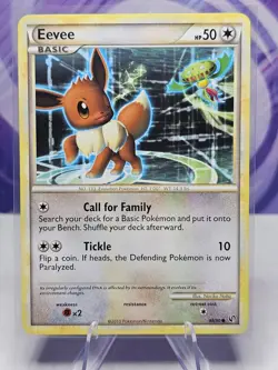 Eevee 48/90 Common HGSS Undaunted LP Pokemon Card - Image 1