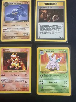 Pokemon 9 Card Lot Holo Zapdos, Ivysaur, Dark Machamp, Shadowless Magmar & more - Image 3