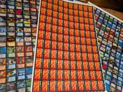 LOT OF 3 un cut sheet trading cards Dot Hack Enemy Contagion RARE 330 Cards - Image 1