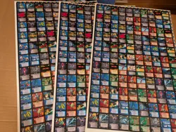 LOT OF 3 un cut sheet trading cards Dot Hack Enemy Contagion RARE 330 Cards - Image 2