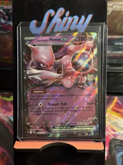 Pokemon TCG Team Rockets Mewtwo EX Double Rare Card 081/182 - Image 1