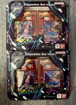 Bandai Namco One Piece Card Game Illustration Box vol.6 Sealed Box Lot of 2 - Image 1