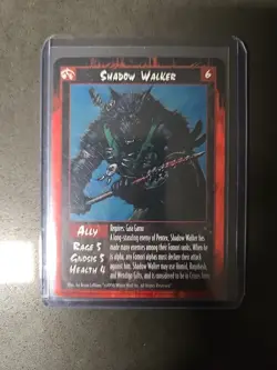 RAGE CCG TCG - SHADOW WALKER- ULTRA-RARE Promo Card - Mint, Unplayed - Image 1