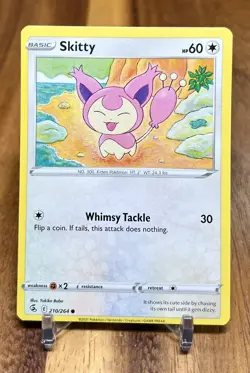 Skitty 210/264 Non Holo Fusion Strike Pokemon Card NM - Image 1
