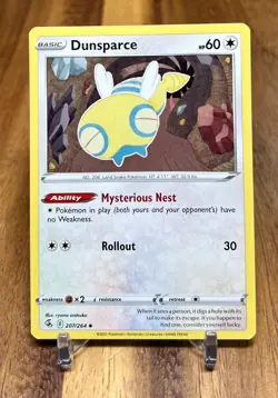 Dunsparce 207/264 Non Holo Uncommon Fusion Strike Pokemon Card NM - Image 1