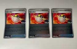Pokemon TCG Ultra Ball EUIC 3-Card Set 131/132 Mint Condition! - Image 1