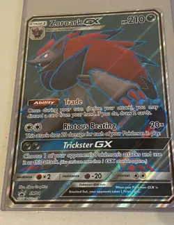 NM Full Art JUMBO Pokemon ZOROARK GX Card BLACK STAR PROMO Set SM84 OVERSIZED - Image 1
