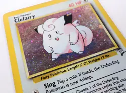 Clefairy 6/130 Base Set 2 Pokemon Holo Foil LP - Image 2
