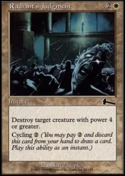 MTG magic cards 1x Radiant's Judgment - Foil Urza's Legacy NM-Mint, English - Image 1