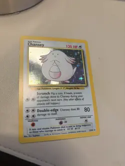Chansey - 3/102 - Pokemon Base Set Unlimited Holo Rare Card WOTC NM - Image 1