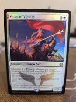 Magic the Gathering - TDM - Rare - Voice of Victory FOIL - Mint - Image 1