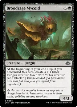 FOIL BROODRAGE MYCOID x4 mtg NM Lost Caverns of Ixalan 4 Common - Image 1