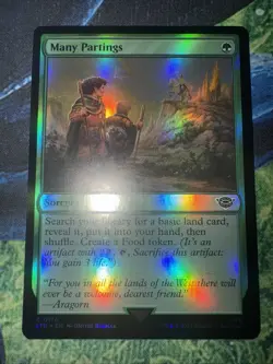 Many Partings Lord of The Ring MTG Foil - Image 1