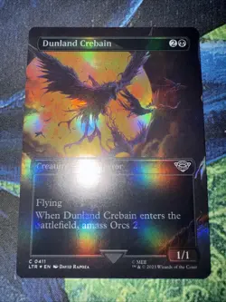 Dunland Crebain (Borderless) Lord of The Rings MTG Foil - Image 1