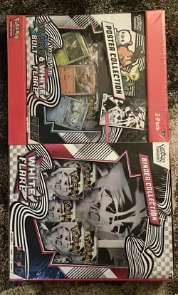 Pokemon Black Bolt White Flare Bundle Sams Club Poster Binder Sealed - Image 3