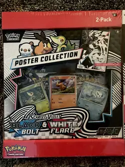 Pokemon Black Bolt White Flare Bundle Sams Club Poster Binder Sealed - Image 4
