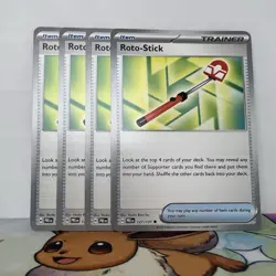Roto-Stick 127/131 - Play Set (x4) - Pokemon TCG: Prismatic Evolutions NM - Image 1