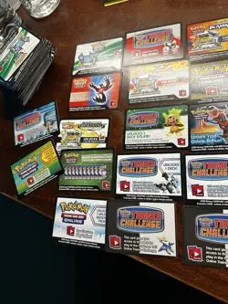 ~190 2009-2018 Unused Pokemon TCG Online Codes - Image 1