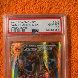 2016 Pokemon XY Evolutions M Charizard Ex #101 GEM MT PSA 10 Full Art - Image 3