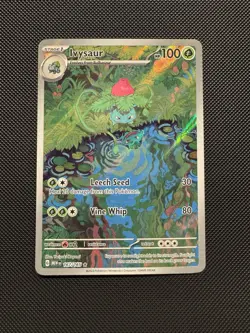 Pokemon TCG Ivysaur 167/165 Sv: Scarlet & Violet 151 Illustration Rare Near Mint - Image 1