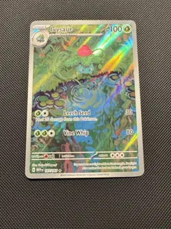 Pokemon TCG Ivysaur 167/165 Sv: Scarlet & Violet 151 Illustration Rare Near Mint - Image 2