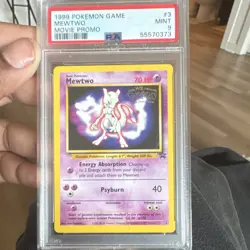 Pokemon TCG Mewtwo 03/53 Wotc Promo Regular PSA 9 Movie Promo 1999 - Image 1