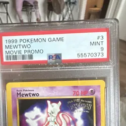Pokemon TCG Mewtwo 03/53 Wotc Promo Regular PSA 9 Movie Promo 1999 - Image 2