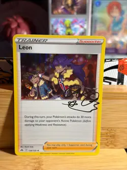 LEON 134/159 Crown Zenith Holo Rare Holo Pokemon TCG Near Mint - Image 1